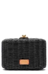 Frances Valentine Paige Wicker Box Clutch