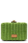 Frances Valentine Paige Wicker Box Clutch