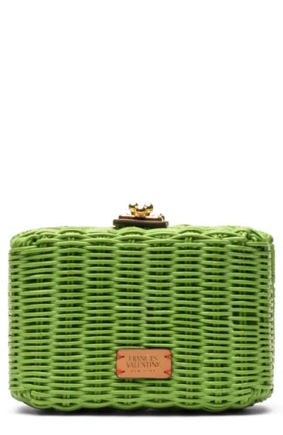 Frances Valentine Paige Wicker Box Clutch