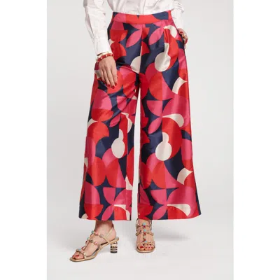 Frances Valentine Palazzo Pant Kaleidoscope In Red