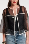 Frances Valentine Parker Swing Top In Black