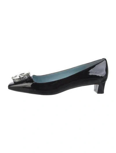 Pre-owned Frances Valentine Patent Leather Pumps In Black