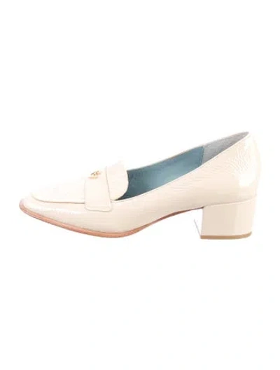 Pre-owned Frances Valentine Patent Leather Pumps In Neutral