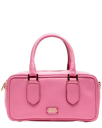 Frances Valentine Paulie Box Tumbled Leather Handbag In Pink