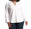 Frances Valentine Perfect Button Down In White In White