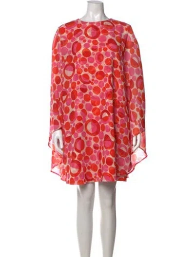 Pre-owned Frances Valentine Polka Dot Print Mini Dress In Multicolor