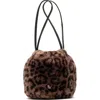 Frances Valentine Pouf Jaguar Faux Fur Bucket Bag In Multi