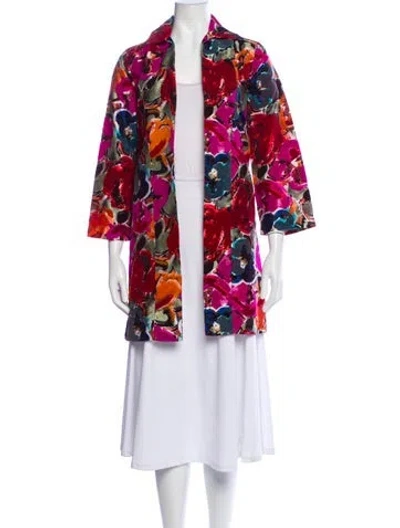 Pre-owned Frances Valentine Printed Jacket In Red