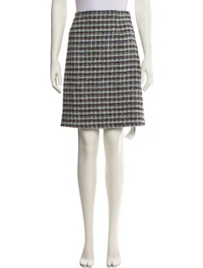 Pre-owned Frances Valentine Printed Knee-length Skirt W/ Tags In Multi