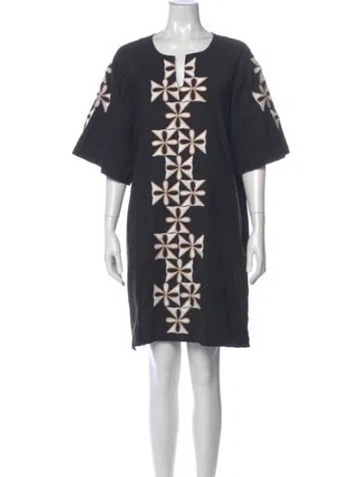 Pre-owned Frances Valentine Printed Mini Dress In Gray