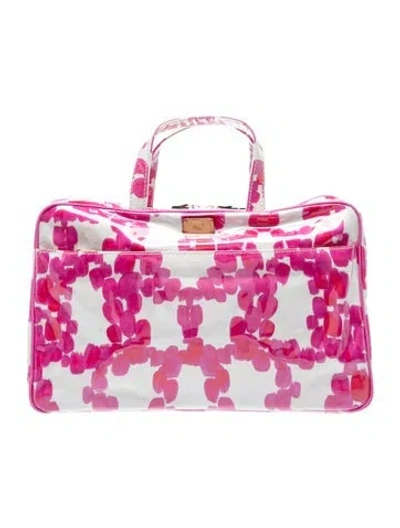 Pre-owned Frances Valentine Pvc Top Handle Bag In Pink