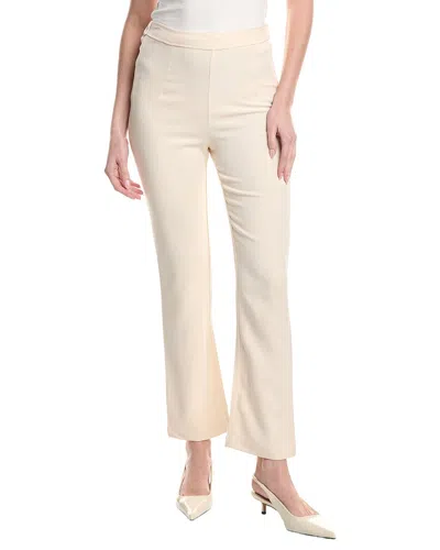 Frances Valentine Quincy Solid Stretch Pant In Neutral