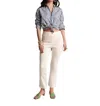 Frances Valentine Quincy Strect Crop Pant In White In White