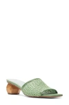 Frances Valentine Raffia Block Heel Sandal