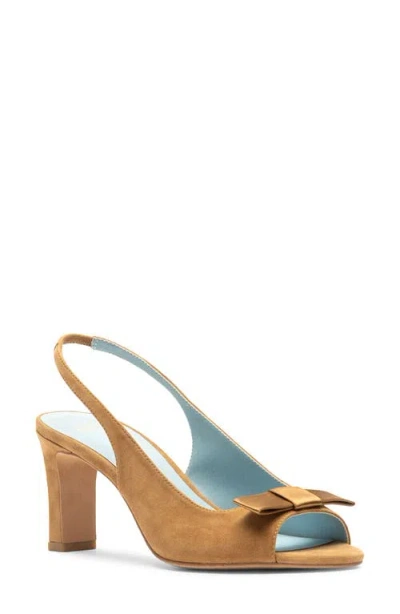 Frances Valentine Reese Slingback Sandal In Brown