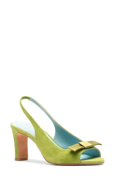 Frances Valentine Reese Slingback Sandal In Green