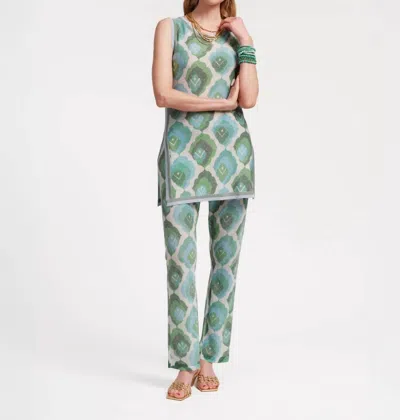 Frances Valentine Robbie Top In Blue Green In Multi