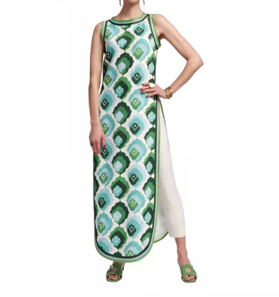 Frances Valentine Sabrina Top In Graphic Leaf In Multi