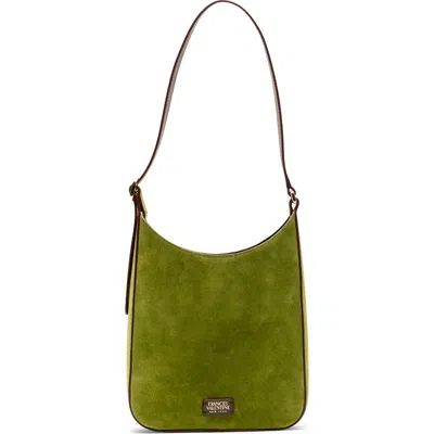 Frances Valentine Sadie Suede Shoulder Bag In Green
