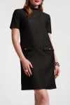 Frances Valentine Sarah Shift Dress In Black