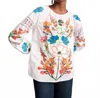 Frances Valentine Saskia Embroidery Blouse In Botanical Bash In Multi