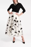Frances Valentine Shea Maxi Skirt - Regular And Plus Size In White/black