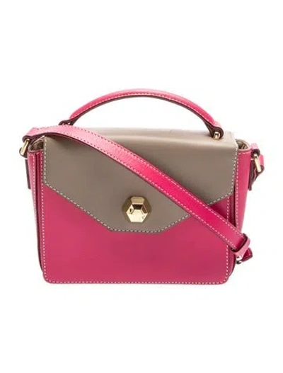 Pre-owned Frances Valentine Signature Top Handle Bag In Pink