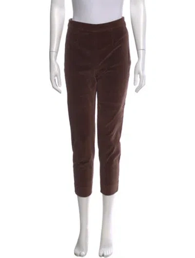 Pre-owned Frances Valentine Skinny Leg Pants In Brown