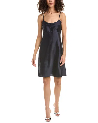 Frances Valentine Slip Dress In Blue