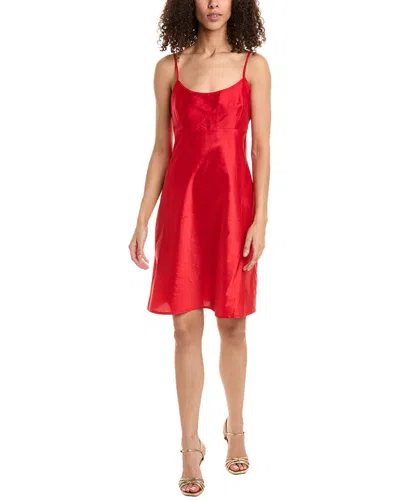 Frances Valentine Slip Dress In Red