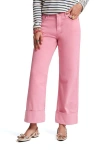FRANCES VALENTINE FRANCES VALENTINE SMARTY CUFFED JEANS SOLID DENIM