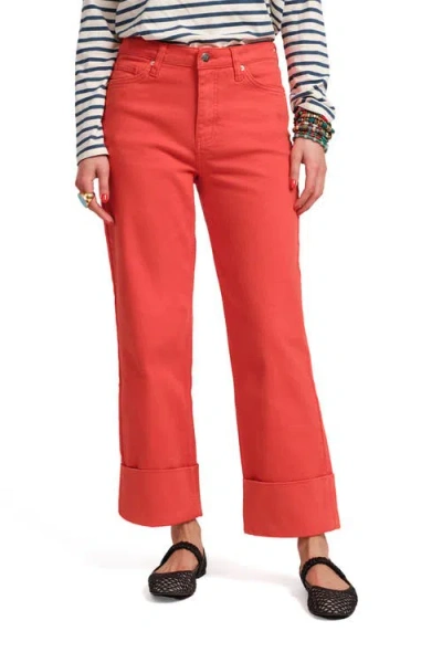 FRANCES VALENTINE FRANCES VALENTINE SMARTY CUFFED JEANS SOLID DENIM
