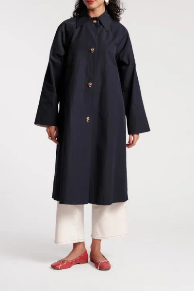 Frances Valentine Spiffy Trench In Blue