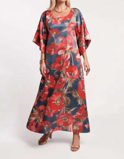 Frances Valentine Spinnaker Maxi Dress In Paradise Poppy In Multi