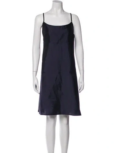 Pre-owned Frances Valentine Square Neckline Knee-length Dress W/ Tags In Gray