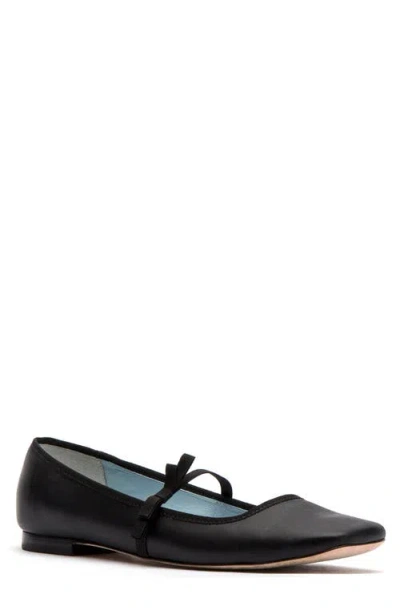 Frances Valentine Square-toe Mary Jane In Black