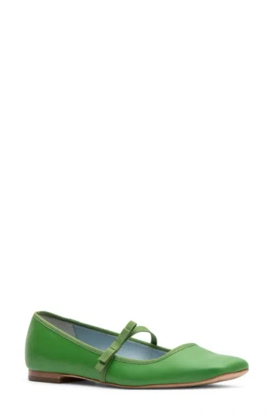 Frances Valentine Square-toe Mary Jane In Green