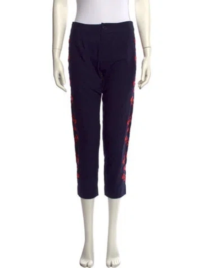 Pre-owned Frances Valentine Straight Leg Pants In Blue