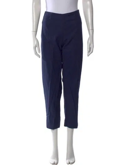 Pre-owned Frances Valentine Straight Leg Pants In Blue