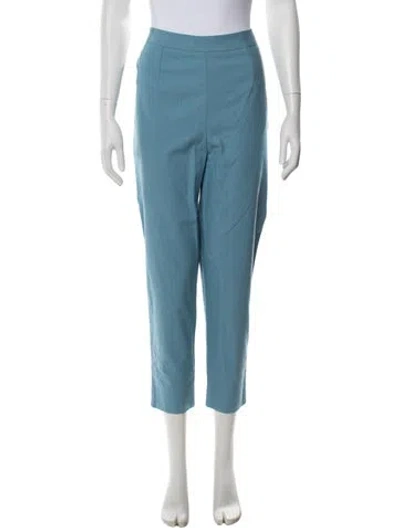Pre-owned Frances Valentine Straight Leg Pants In Blue