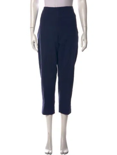 Pre-owned Frances Valentine Straight Leg Pants In Blue
