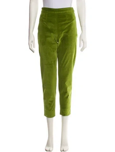 Pre-owned Frances Valentine Straight Leg Pants In Green