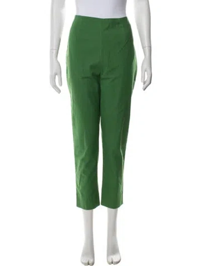 Pre-owned Frances Valentine Straight Leg Pants In Green