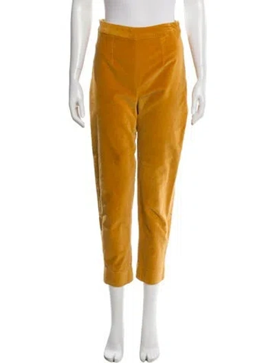 Pre-owned Frances Valentine Straight Leg Pants In Orange