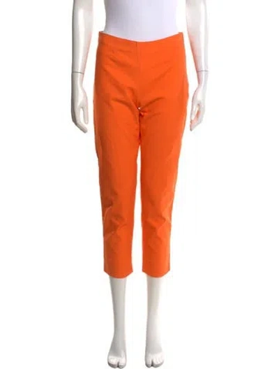 Pre-owned Frances Valentine Straight Leg Pants In Orange