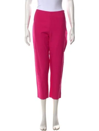 Pre-owned Frances Valentine Straight Leg Pants In Pink