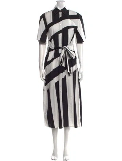 Pre-owned Frances Valentine Striped Long Dress In Multi