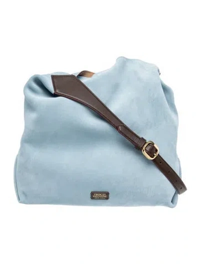 Pre-owned Frances Valentine Suede Crossbody Bag In Blue