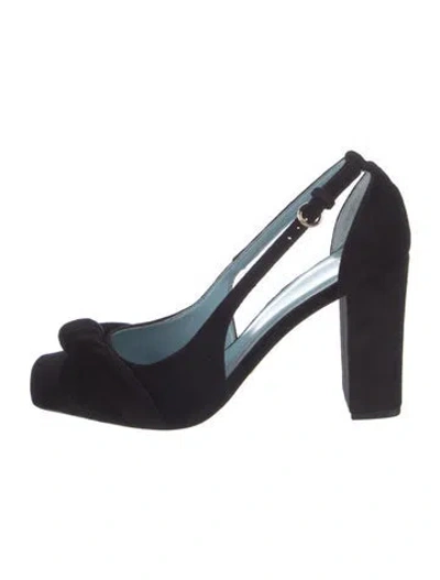 Pre-owned Frances Valentine Suede D'orsay Pumps In Multi