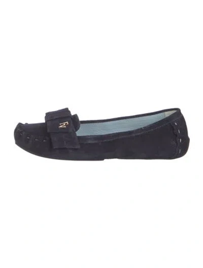 Pre-owned Frances Valentine Suede Flats In Blue